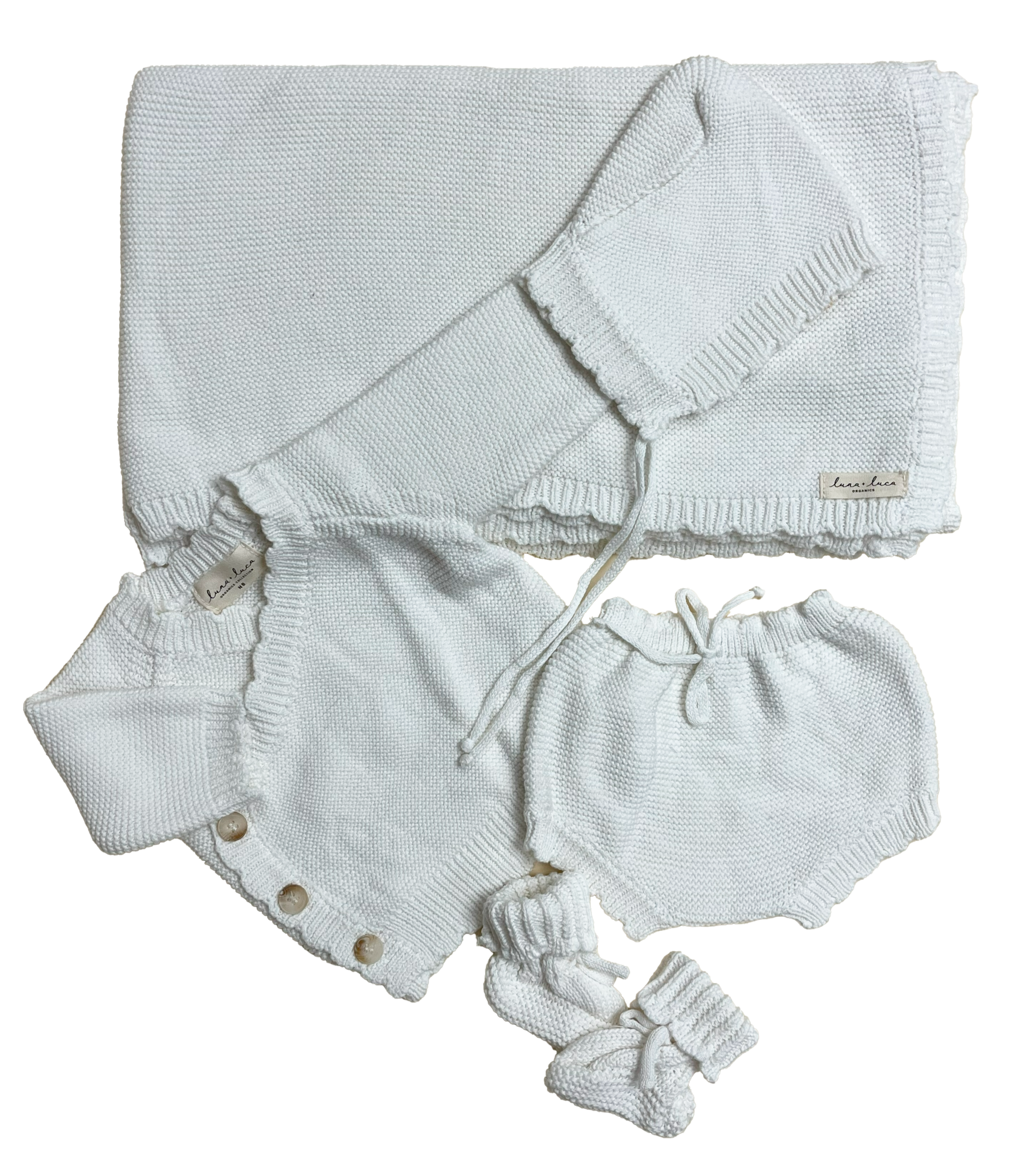 Bring Me Home Scallop Bundle | White | Milk & Baby