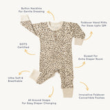 Organic Buttoned Romper | Spotted Milk & Baby