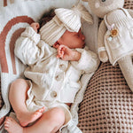 Luna + Luca Pointelle Cardigan | Cream Milk & Baby