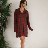 Christmas Plaid | Women's Bamboo Sleeping Dress