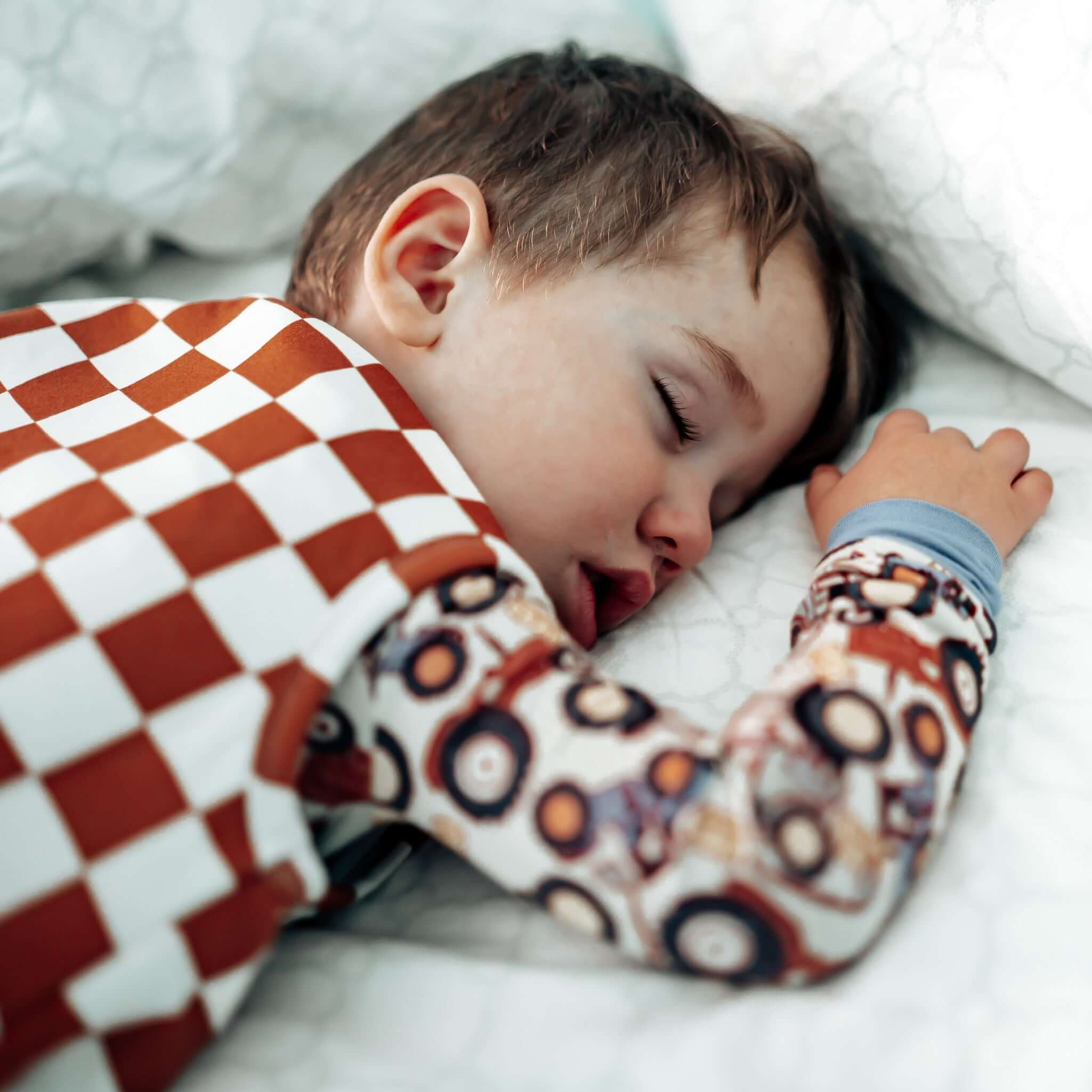 Copper Checker Dream Sleep Sack | Milk & Baby