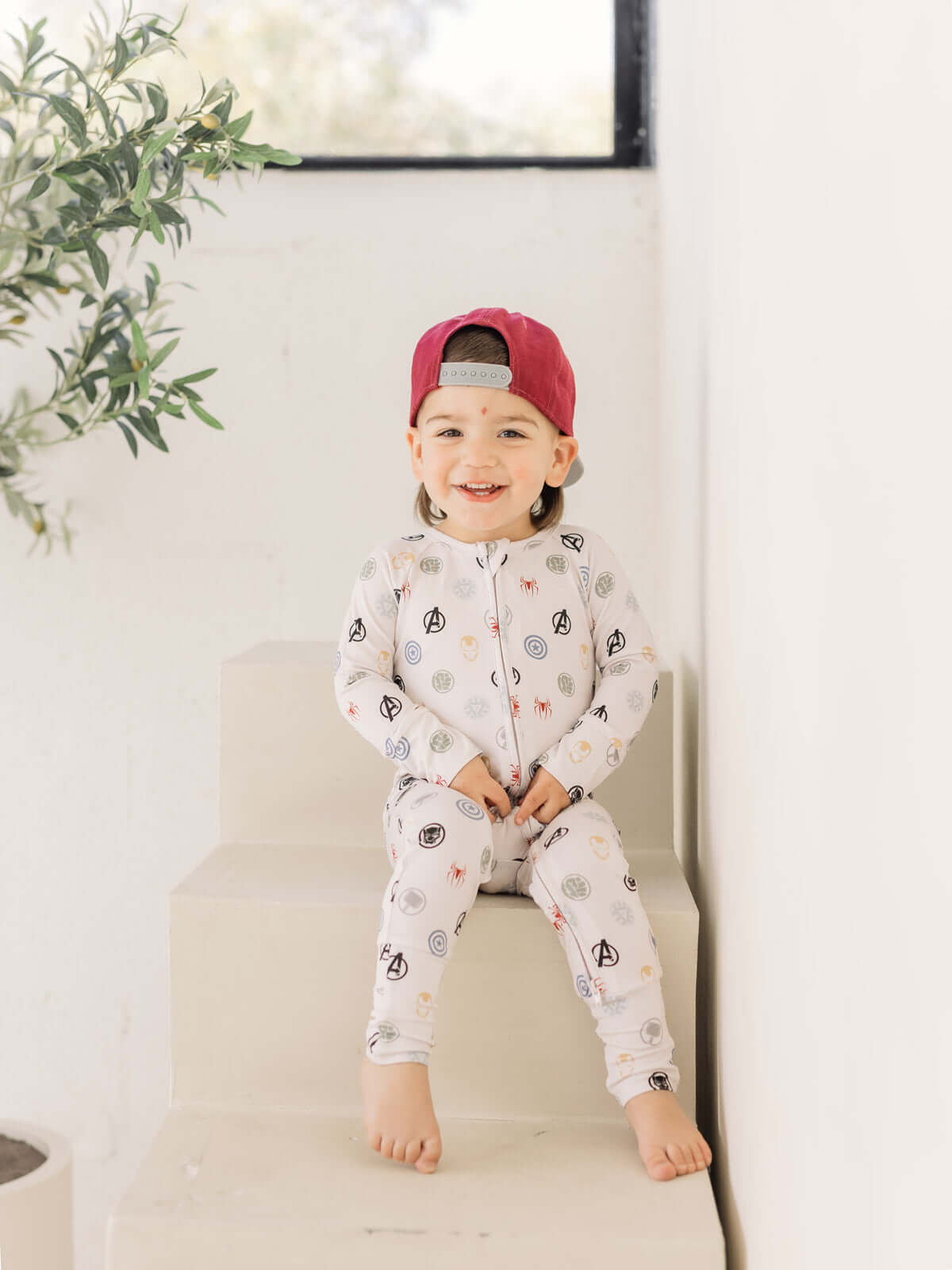 Hero | Bamboo Zip Pajamas | Milk & Baby