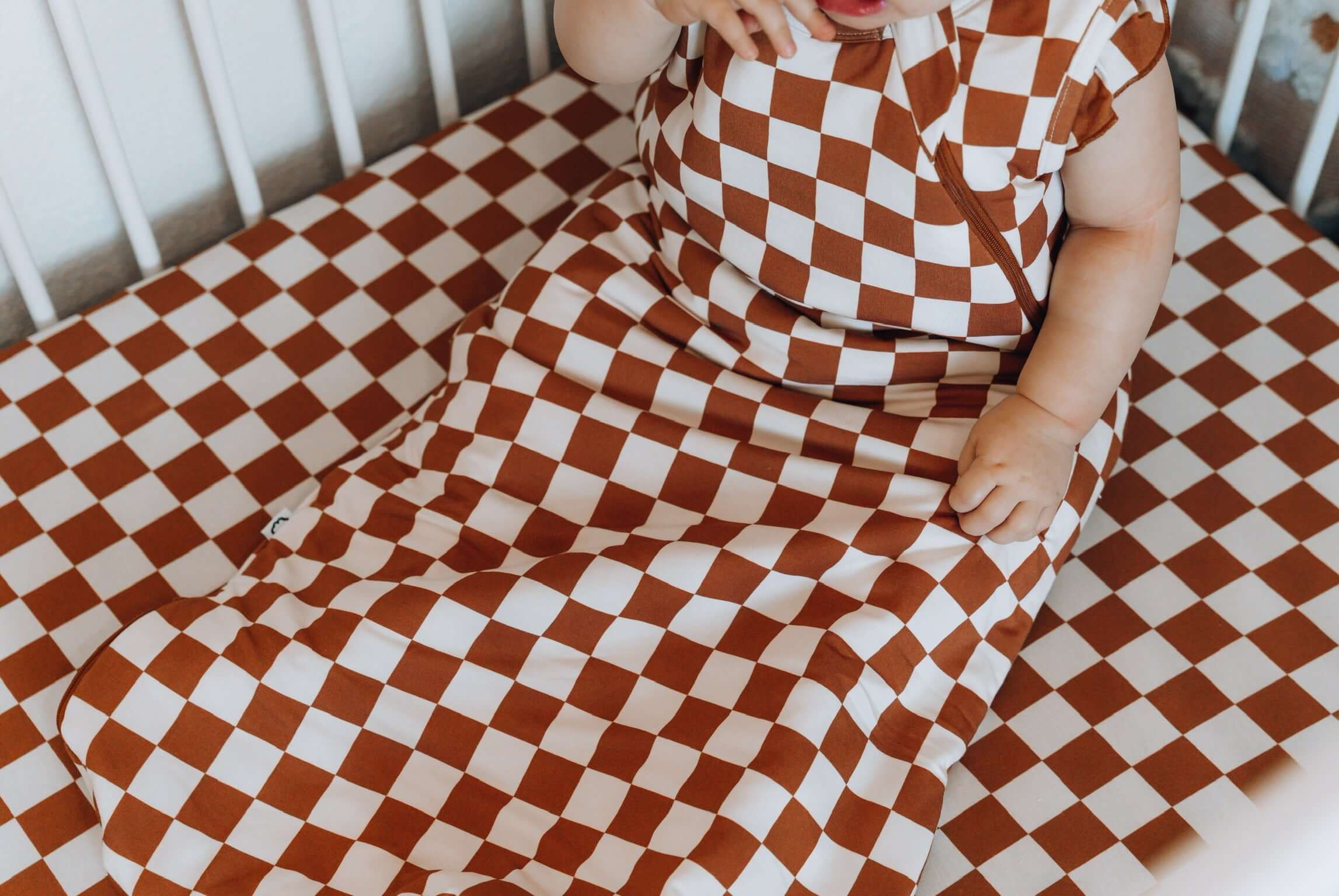 Copper Checker Dream Sleep Sack | Milk & Baby