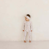 Layne Floral | Bamboo Zip Pajamas | Milk & Baby