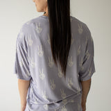 Enchanted Skelly | Women's Bamboo Short Set | Stay cool and stylish in our Women's Bamboo Short Set, featuring a soft t-shirt and drawstring shorts perfect for warm weather! | Milk & Baby