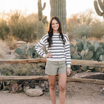 Navy Stripe Adult Knit Sweater | Milk & Baby