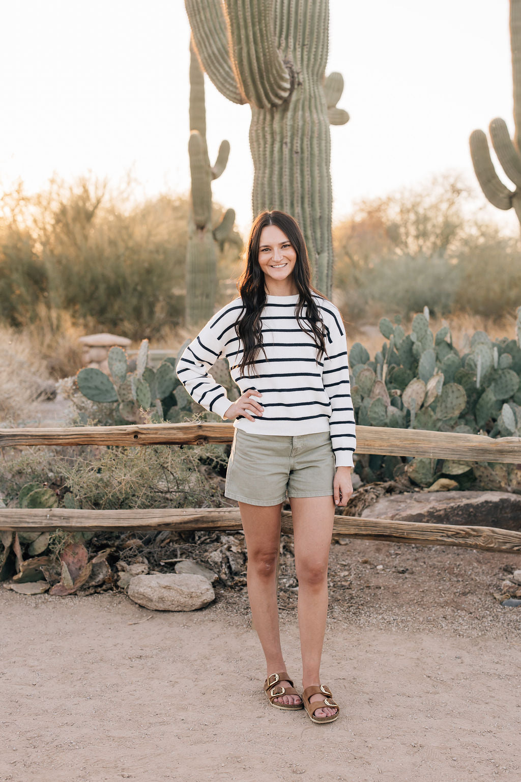 Navy Stripe Adult Knit Sweater | Milk & Baby