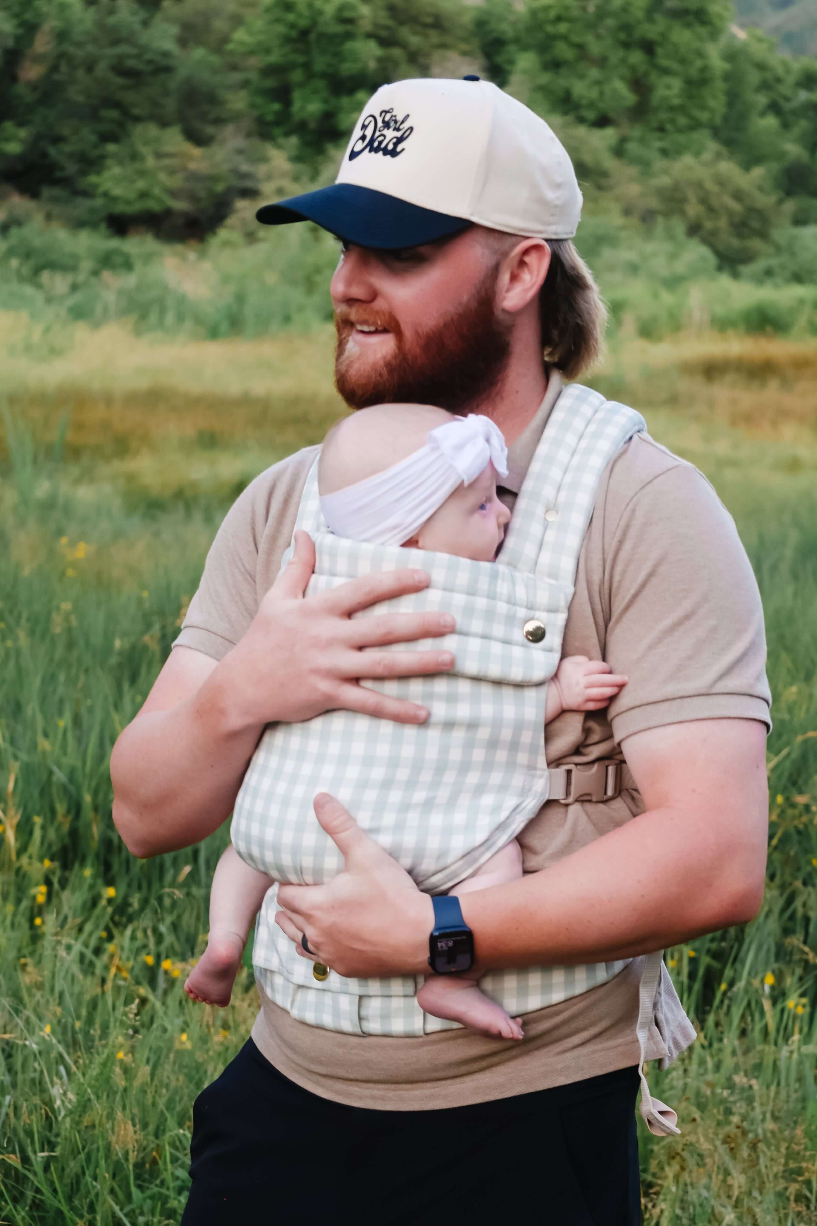 Monroe x Coco Gingham | Cotton Baby Carrier (7-35 lbs) | Milk & Baby