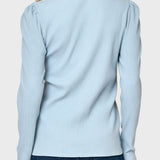 The Amelia Ribbed Henley Top