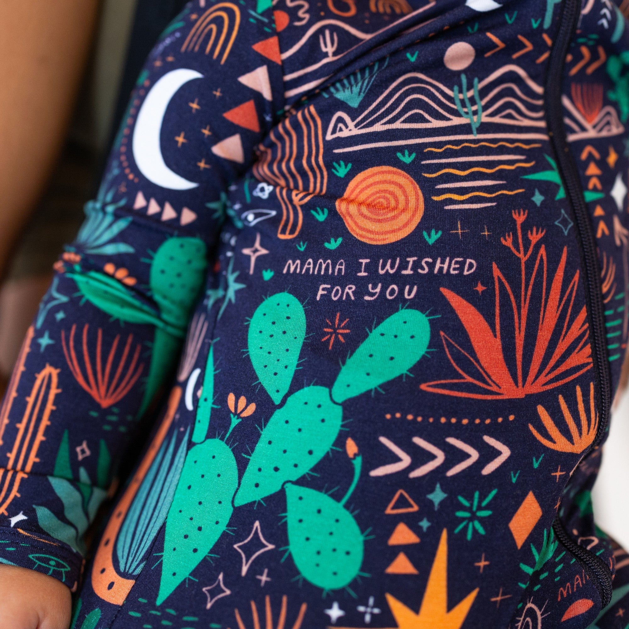Desert Cactus (Midnight) | The Second-Skin Footie | Milk & Baby