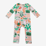 Desert Cactus Vibes | Bamboo Footless Onesie Romper | "Mama, I Wished for You" | Milk & Baby