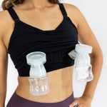 Cadence Nursing Pumping Bra Black back