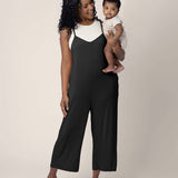 Charlie Maternity & Nursing Romper | Black | Milk & Baby