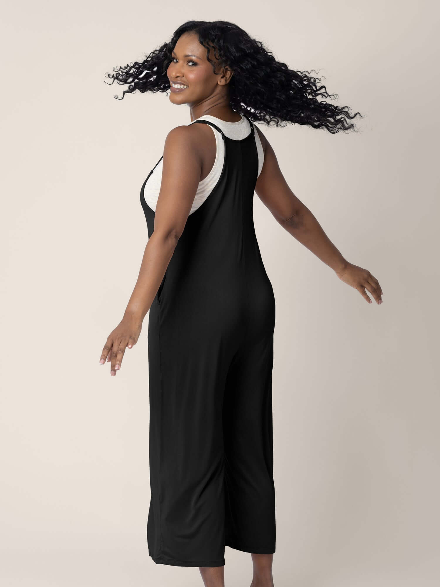 Charlie Maternity & Nursing Romper | Black | Milk & Baby