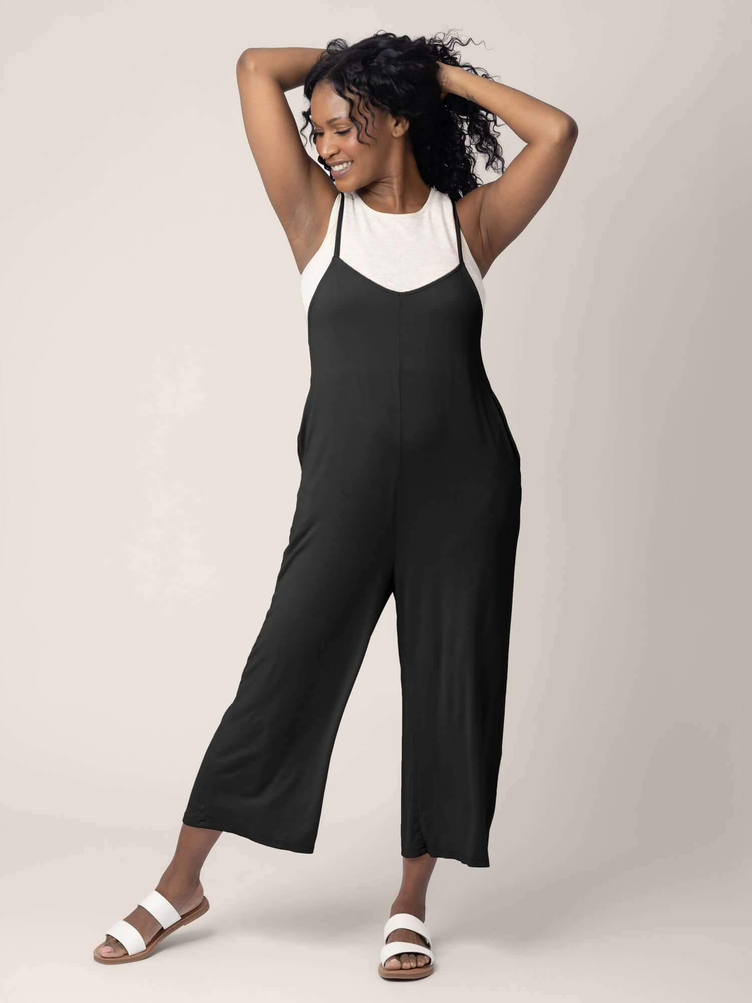Charlie Maternity & Nursing Romper | Black | Milk & Baby