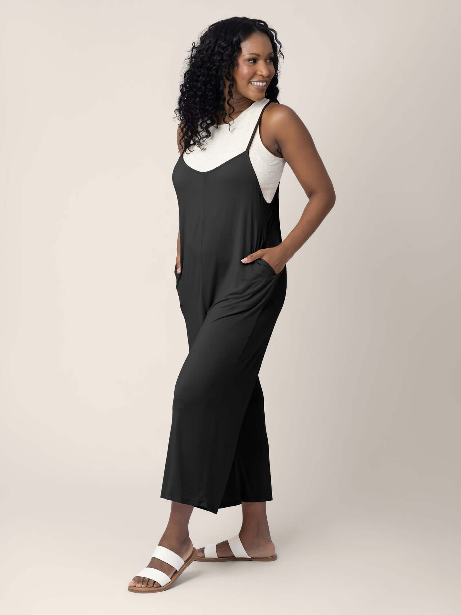 Charlie Maternity & Nursing Romper | Black | Milk & Baby