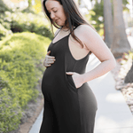 Charlie Maternity & Nursing Romper | Black | Milk & Baby