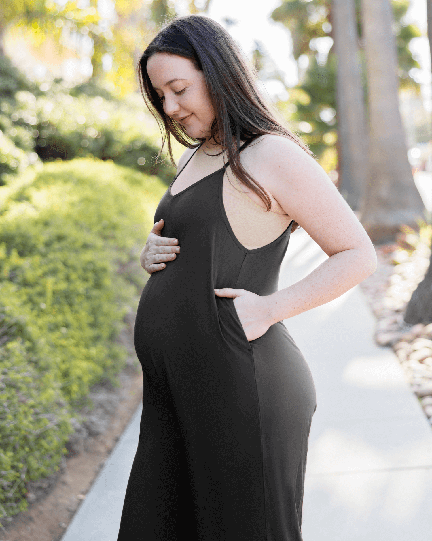 Charlie Maternity & Nursing Romper | Black | Milk & Baby