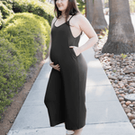 Charlie Maternity & Nursing Romper | Black | Milk & Baby