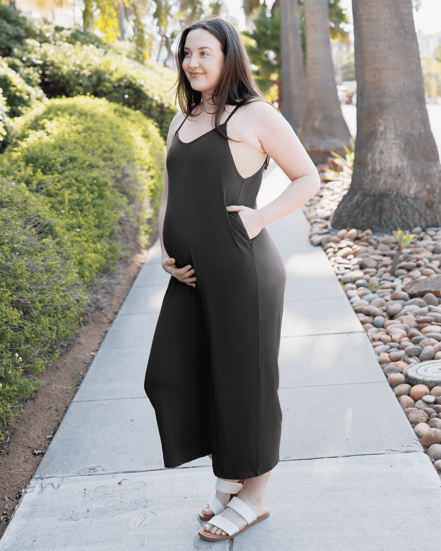 Charlie Maternity & Nursing Romper | Black | Milk & Baby