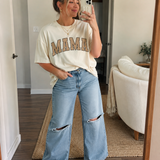Mama Classic Collegiate Style Varsity Tee