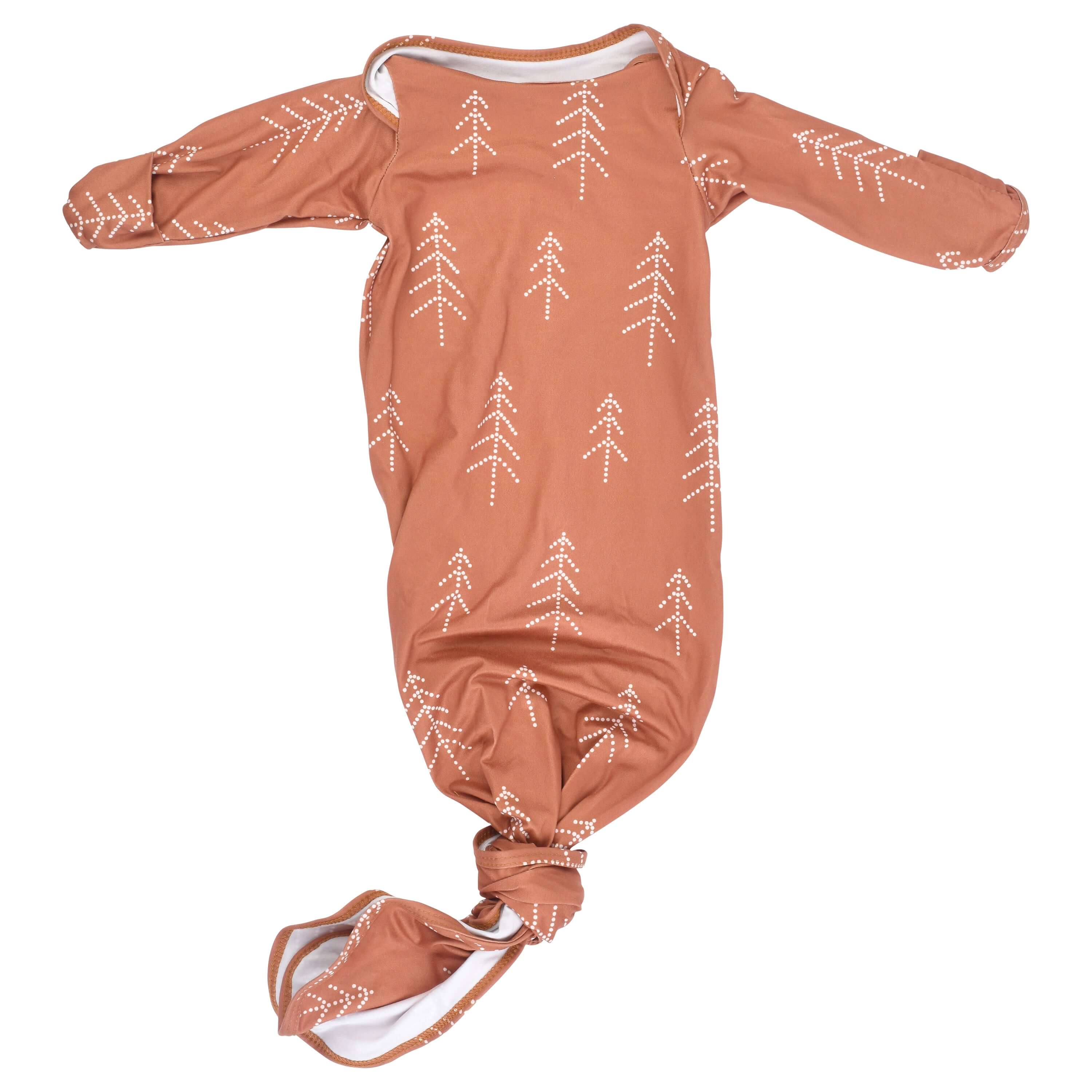 Christmas Pine Tree Knotted Gown | Milk & Baby