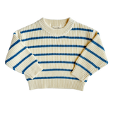 Chunky Knit Striped Sweater flat