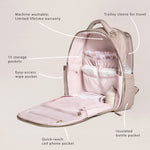Witney Carson Classic Diaper Backpack | Cloud | Milk & Baby