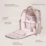 Witney Carson Classic Diaper Backpack | Cloud | Milk & Baby