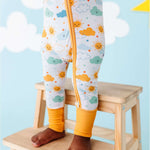 Here Comes The Sun | Bamboo One Piece Zip Pajama | Milk & Baby