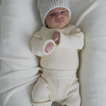 Luna + Luca Pom Beanie - Black Speckle | Milk & Baby