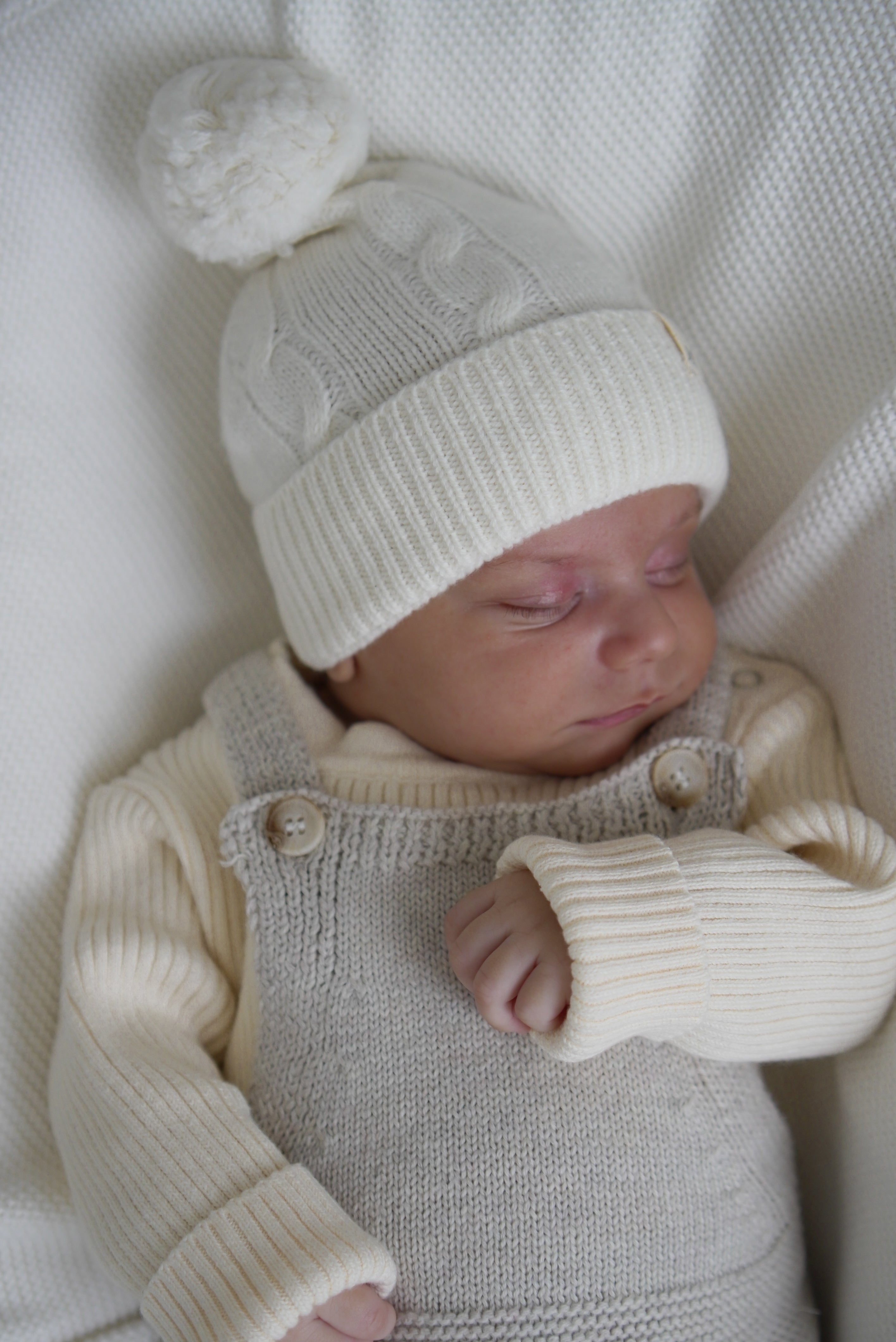 Luna + Luca Natural Knit Overalls | Milk & Baby