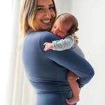 Jane Nursing Pajama Set | Slate Blue | Milk & Baby