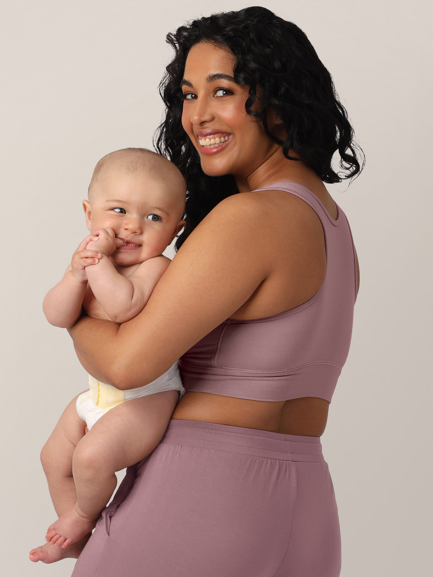 French Terry Racerback Nursing & Sleep Bra | Twilight | Milk & Baby