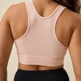 French Terry Racerback Nursing & Sleep Bra | Soft Pink