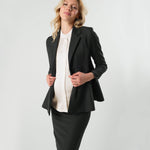 Short Sleeve Satin Maternity Shell Top with Concealed Nursing Zip | Milk & Baby