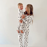 Black & White Yin Yang | Women's Bamboo Pajamas | Milk & Baby