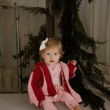 Pink Candy Cane | Bamboo Zip Pajamas