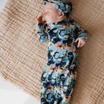 Charli Print | Bamboo Knotted Gown | Milk & Baby