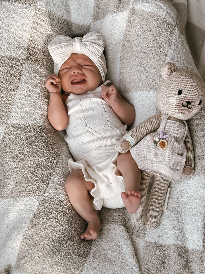 Luna + Luca Pointelle Summer Set - Cream | Milk & Baby