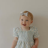 Morning Check | Ruffle Muslin Romper