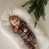 Holiday Stripe | Bamboo Zip Pajamas
