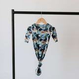 Charli Print | Bamboo Knotted Gown | Milk & Baby