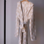 Cream Checkerboard | Adult Robe | Milk & Baby