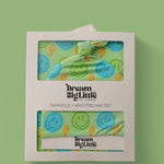 Neon Smiles Dream Swaddle &amp; Beanie | Milk & Baby