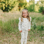 Cherry Ruffle French Terry Set | Milk & Baby