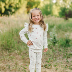 Cherry Ruffle French Terry Set | Milk & Baby