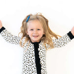 Allie Leopard Bamboo Ruffle Convertible Footie | Milk & Baby