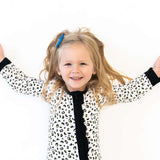 Allie Leopard Bamboo Ruffle Convertible Footie | Milk & Baby