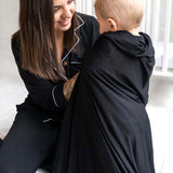 Allie Black Bamboo Women's Luxe Lounge Set | Milk & Baby